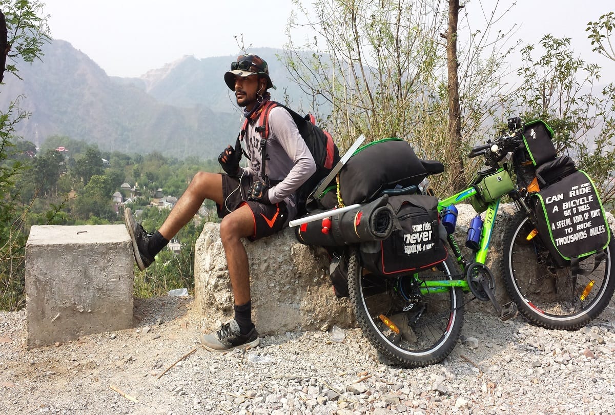 MEERUT: Arun Kumar travels to Ladakh from bicycle, see photos