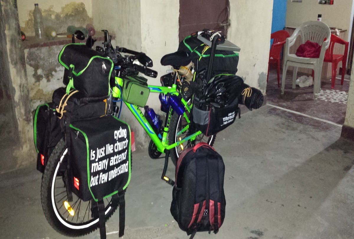 MEERUT: Arun Kumar travels to Ladakh from bicycle, see photos