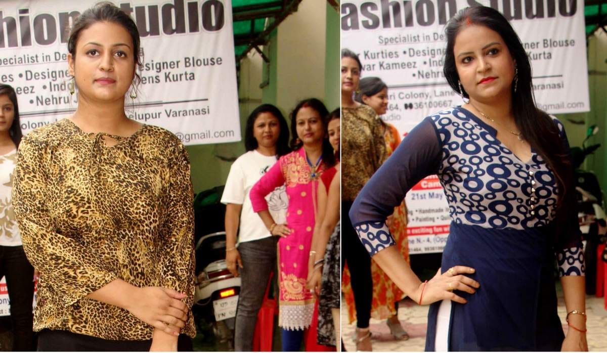 Miss and mrs banaras finalist on ramp due to rehearsal 