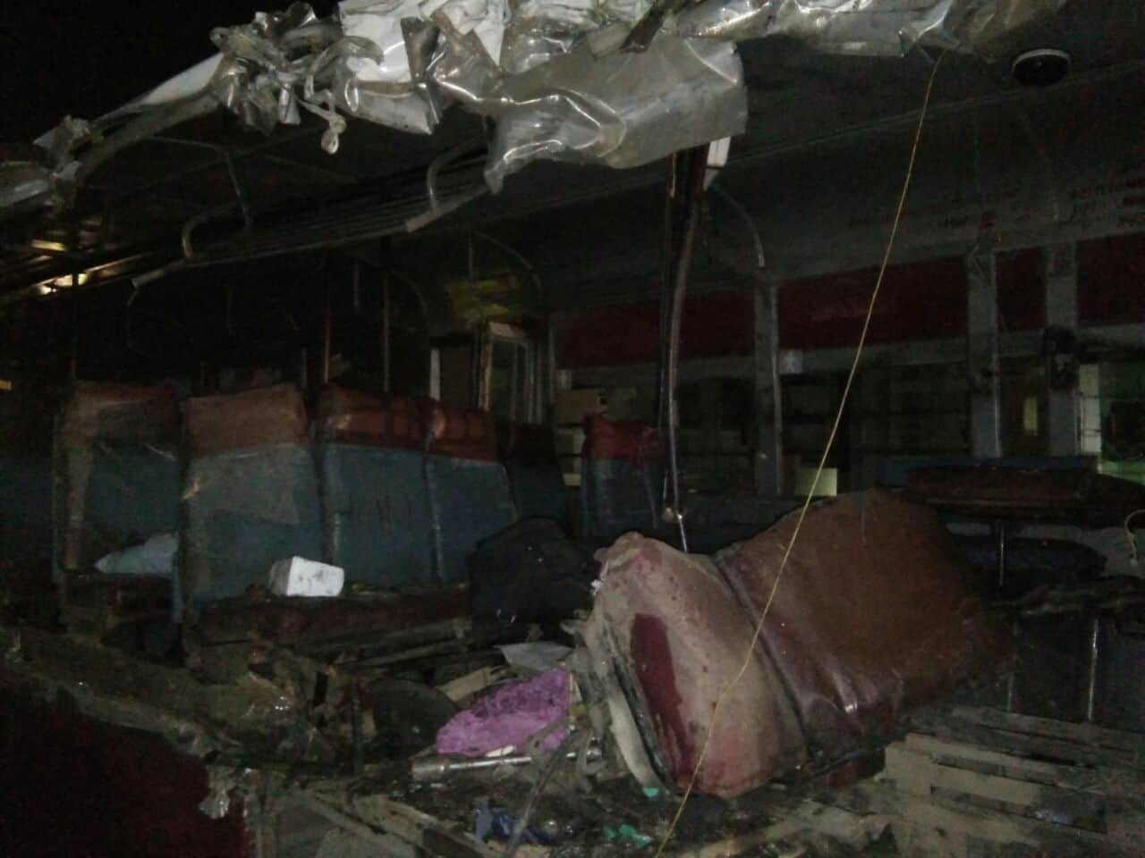 many injured in an accident in near vibhutikhand in luckno.