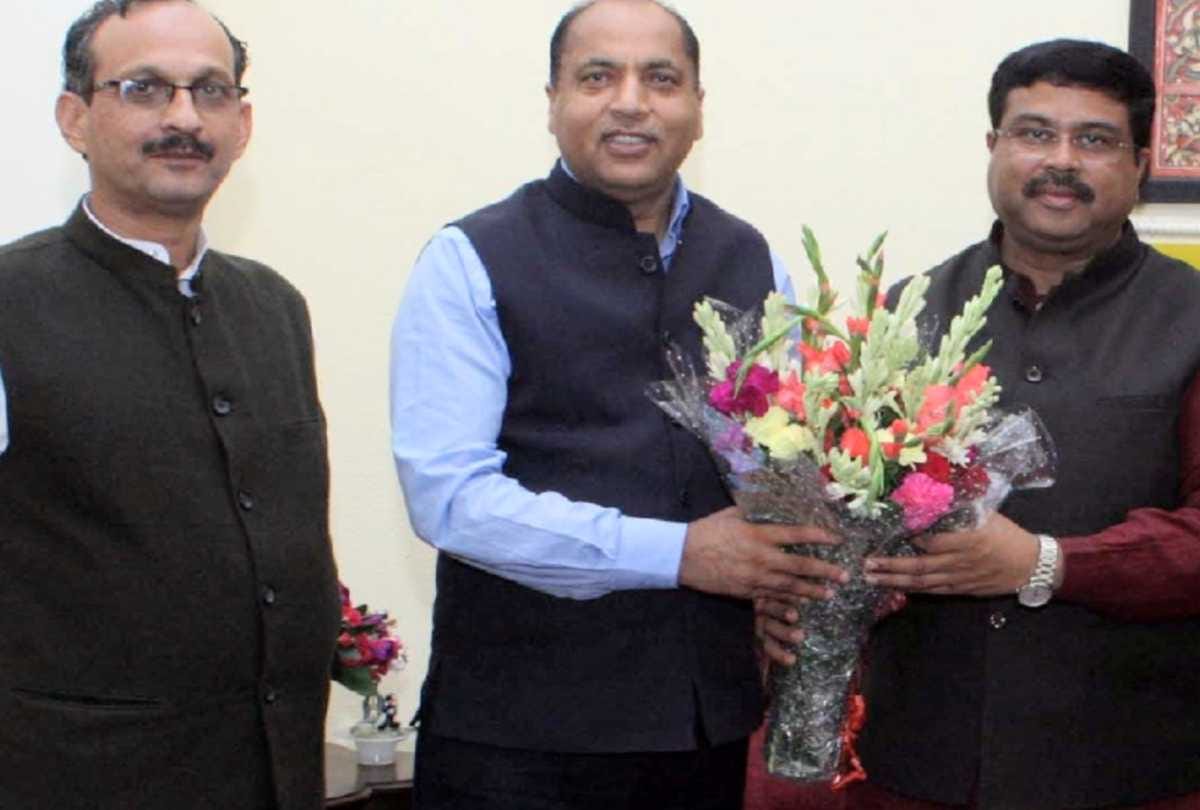 cm jairam thakur called upon union minister dharmendra pradhan