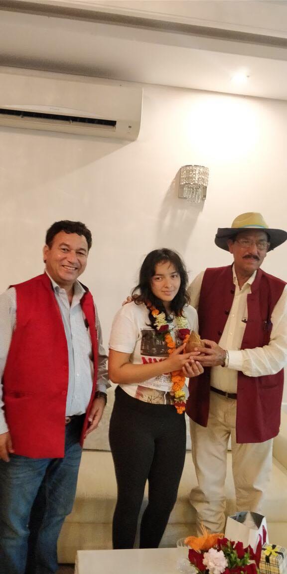shooter devanshi rana back to dehradun after win gold in issf junior world cup 