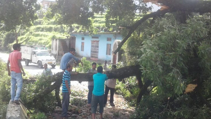 Another house damaged by rain