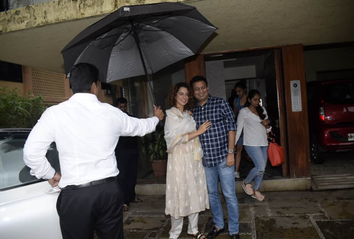 after wrap up mental hai kya Kangana Ranaut spotted in mumbai