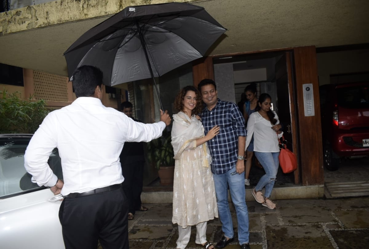 after wrap up mental hai kya Kangana Ranaut spotted in mumbai