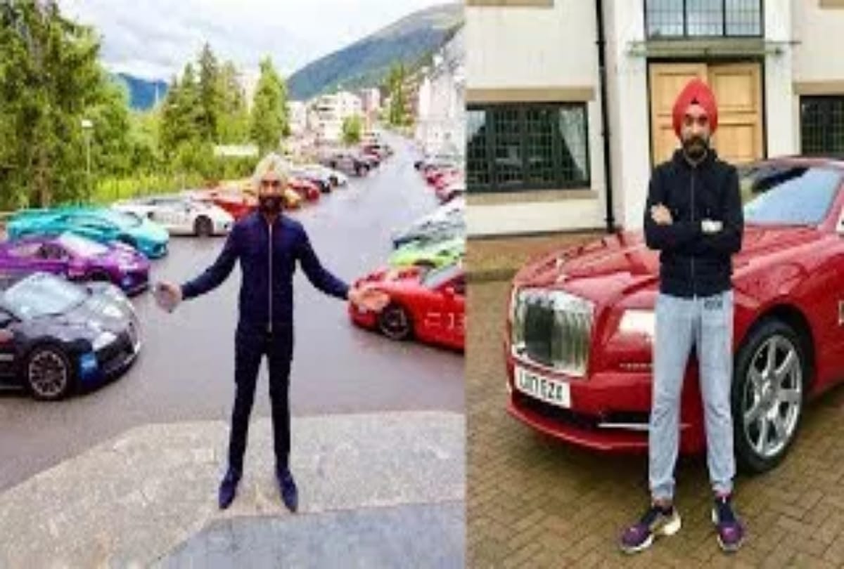 Man have seven rolls royce car matching with his turban