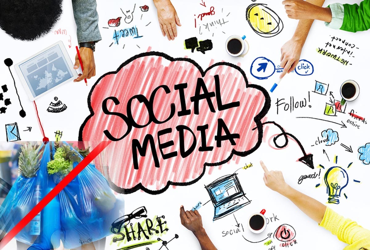 Polythene Ban issue on social media
