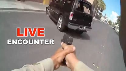 LIVE ENCOUNTER IN LAS VEGAS ON ROAD, PURSUIT, TOTAL 66 ROUNDS FIRED, WATCH VIRAL VIDEO