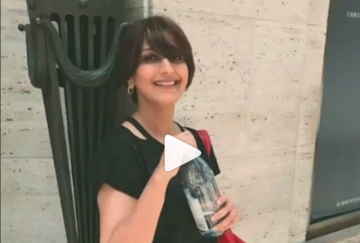 sonali bendre in boy cut hair photo viral