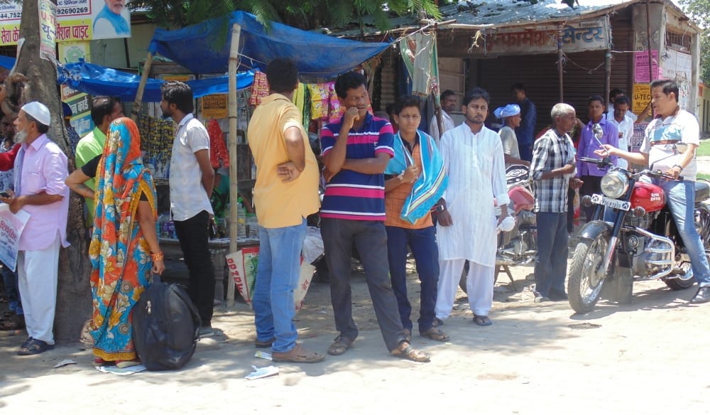 Bus station bad, passenger Disturbed