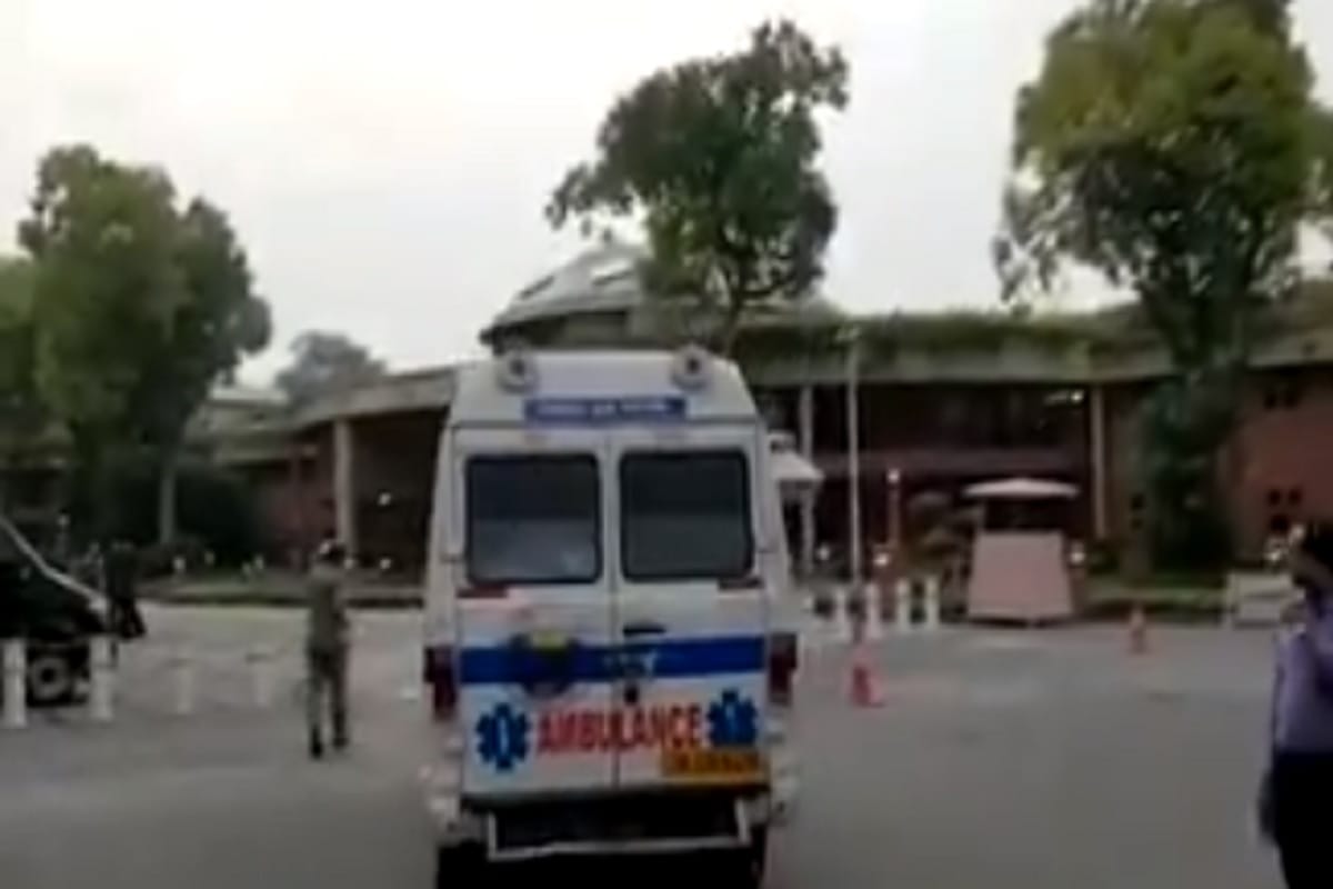 BJP MP KC Patel has been brought to the Parliament in an ambulance