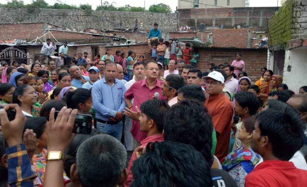 public angry on bjp mla ganesh joshi for encroachment drive