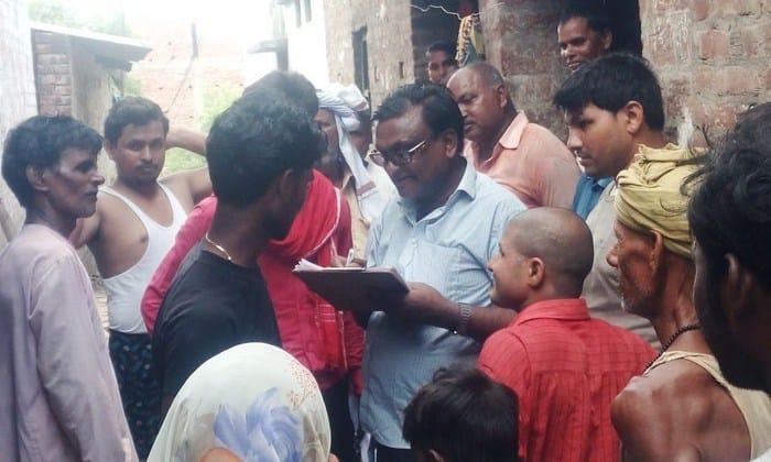 hangama during verification of ration card