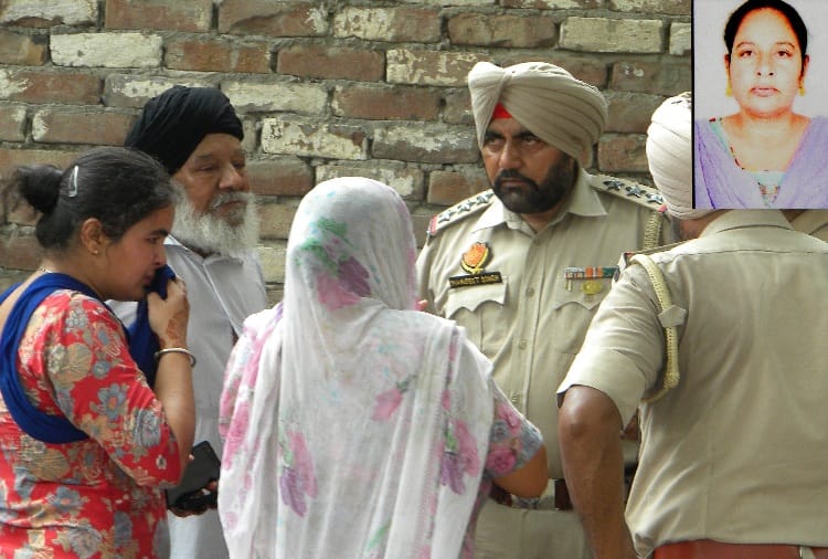  husband murder his wife by Sharp weapon in barnala