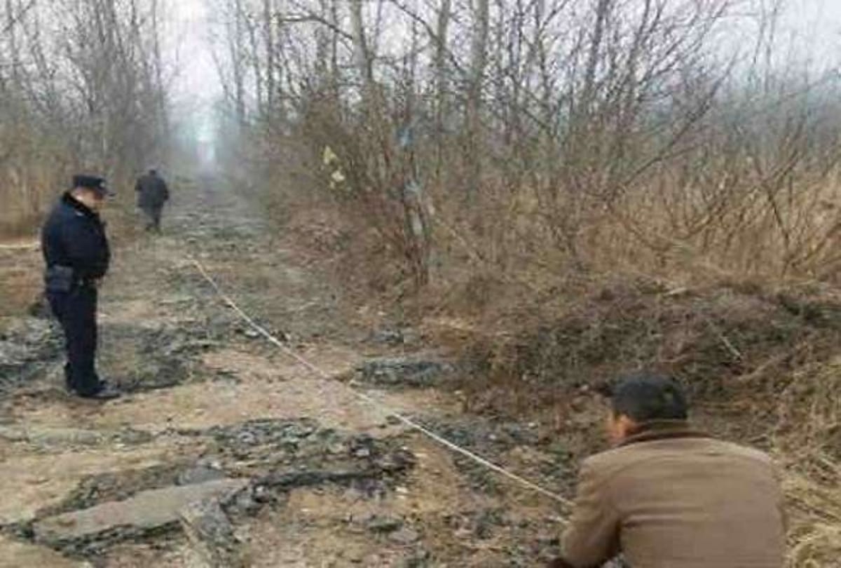 Eight hundred meter road stolen by a thief in china