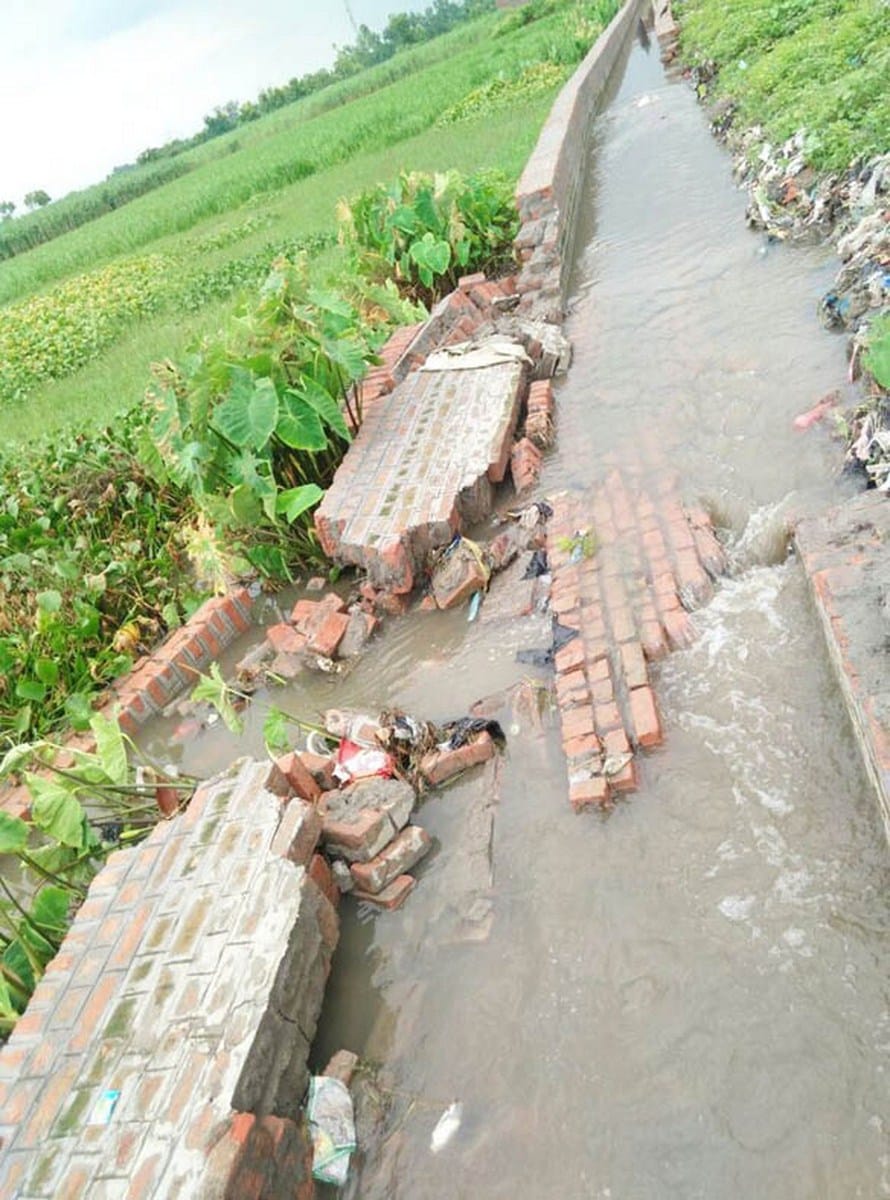 The first rain is not even found in the underwater drain