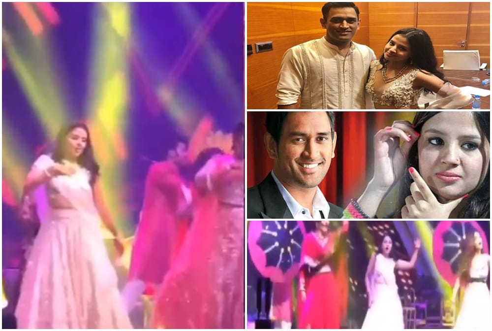ms dhoni wife sakshi dhoni dance in friend poorna patel marriage, video viral