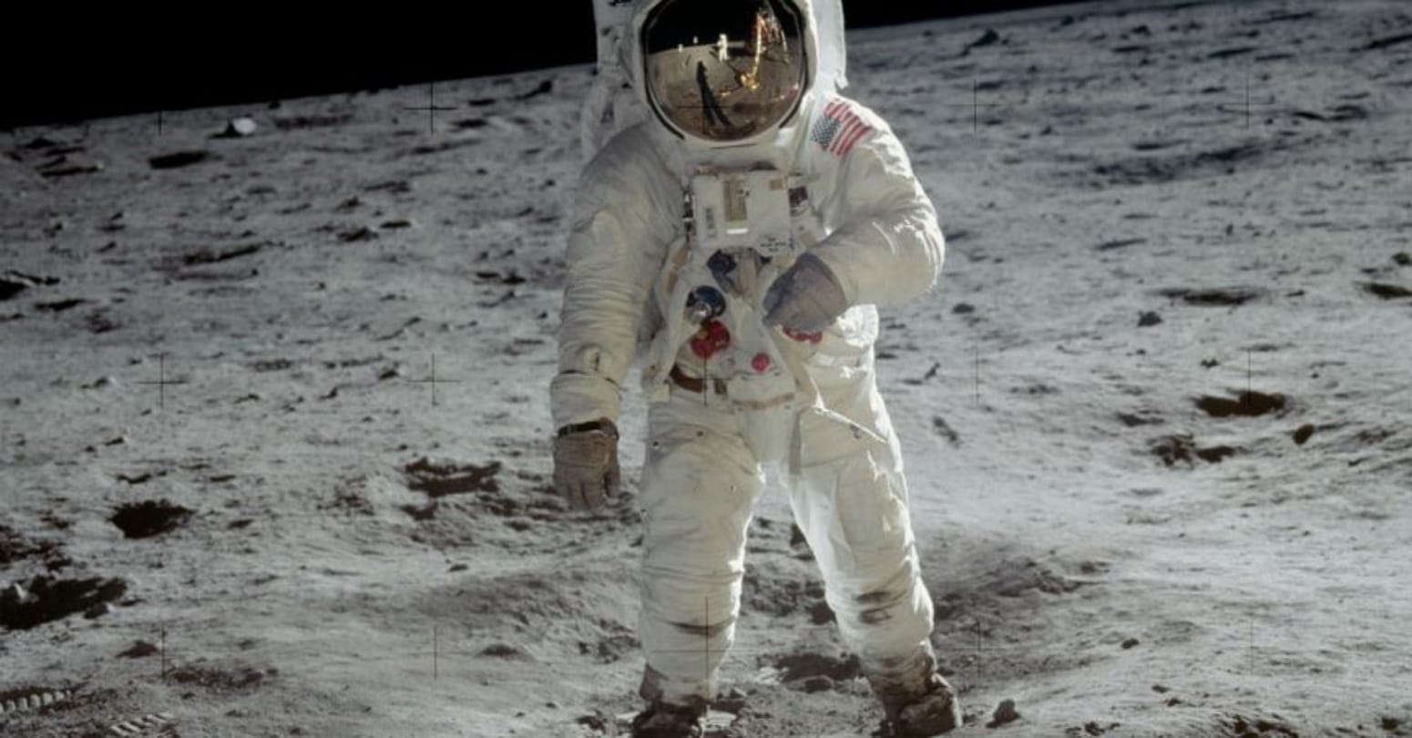 Historical day when Neil Armstrong was first man to walk on the moon