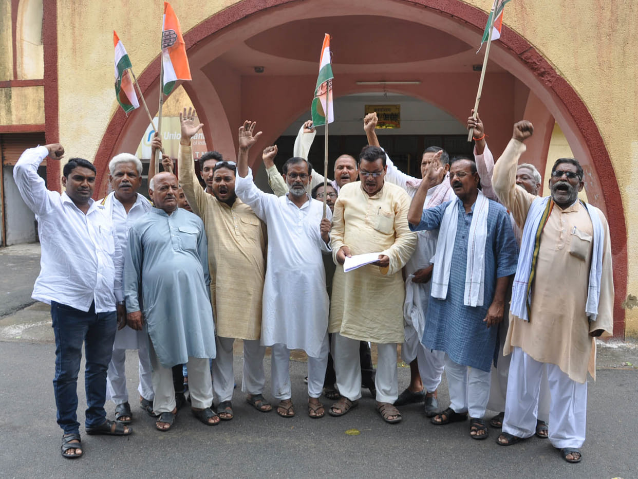 Congressmen organized protest on collectorate