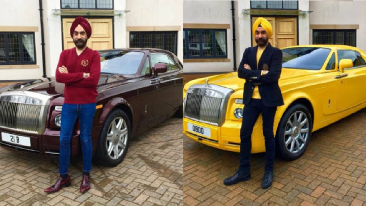 Rubal Singh a sikh billionaire of England is famous for his Rolls Royce