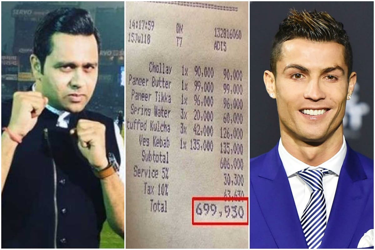 cristiano ronaldo given 16 lakh rupees to waiter in tip