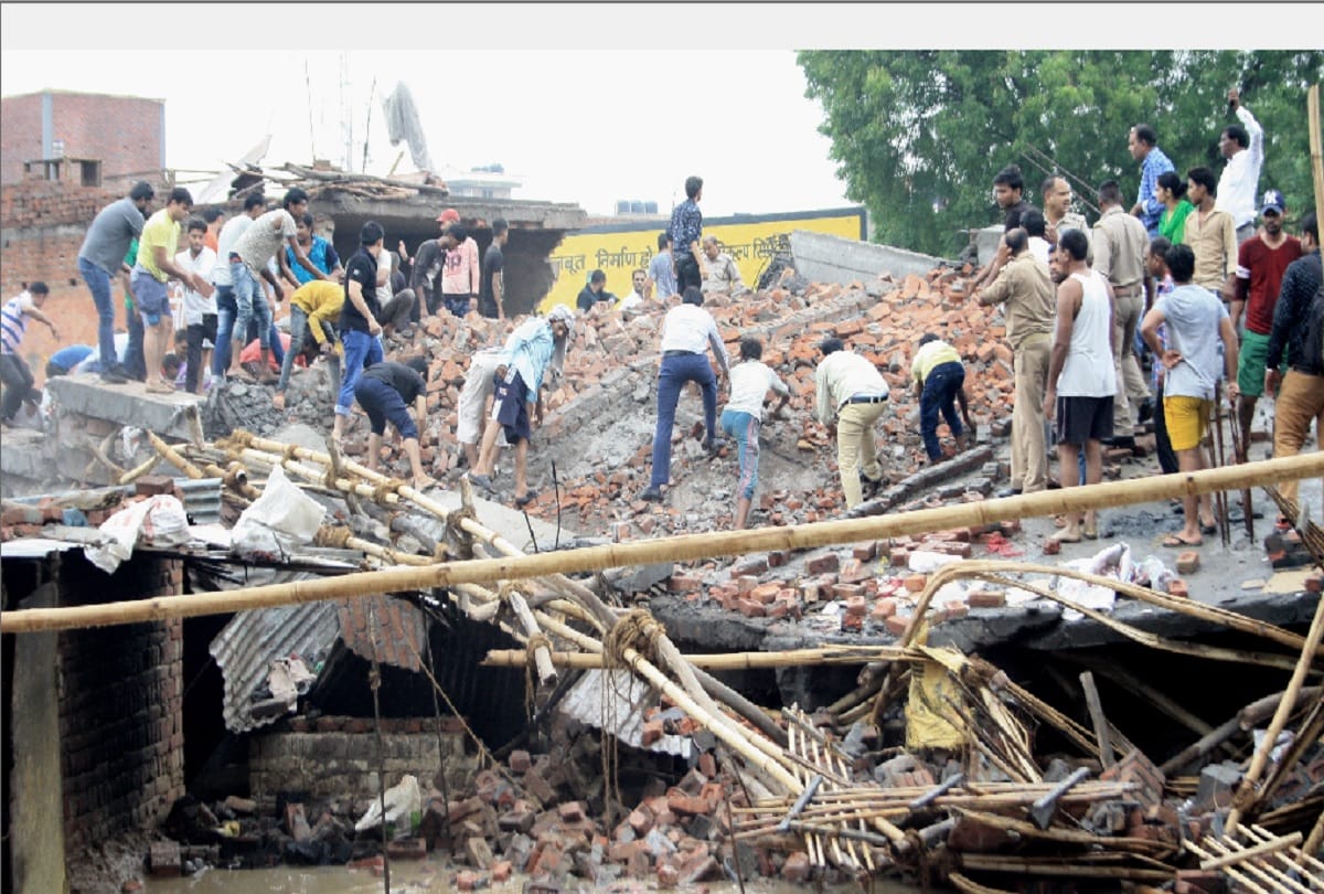 building collapsed one dead in Ghaziabad
