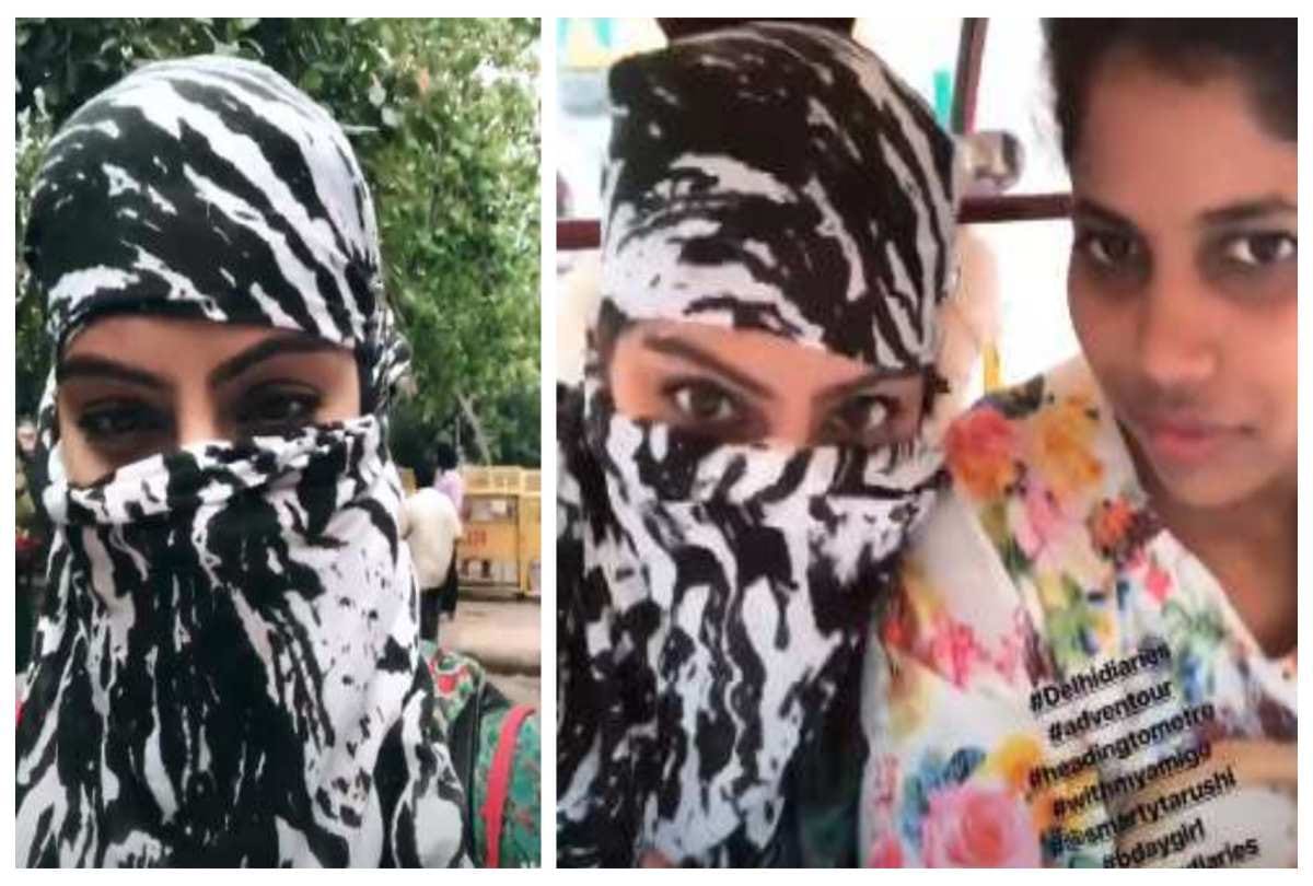 Diya Aur Baati Hum Fame TV Actress Deepika Singh Shopping In Delhi Covering Her Face