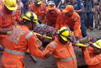 under construction building collapsed in masoori at ghaziabad
