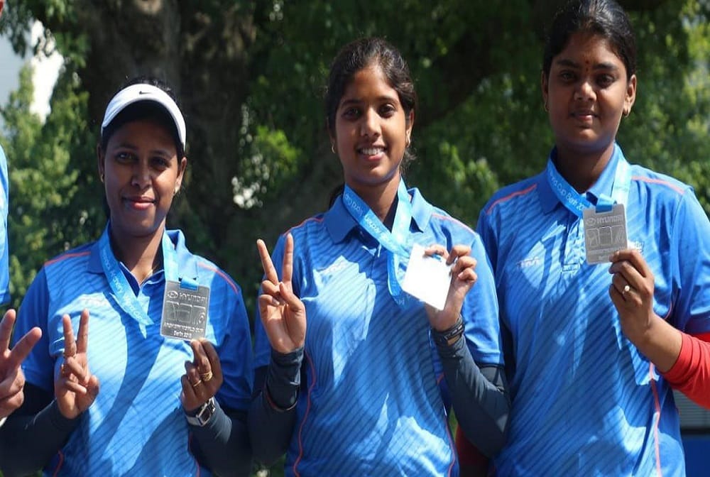 India women compound team miss gold medal by 1 point in archery world cup