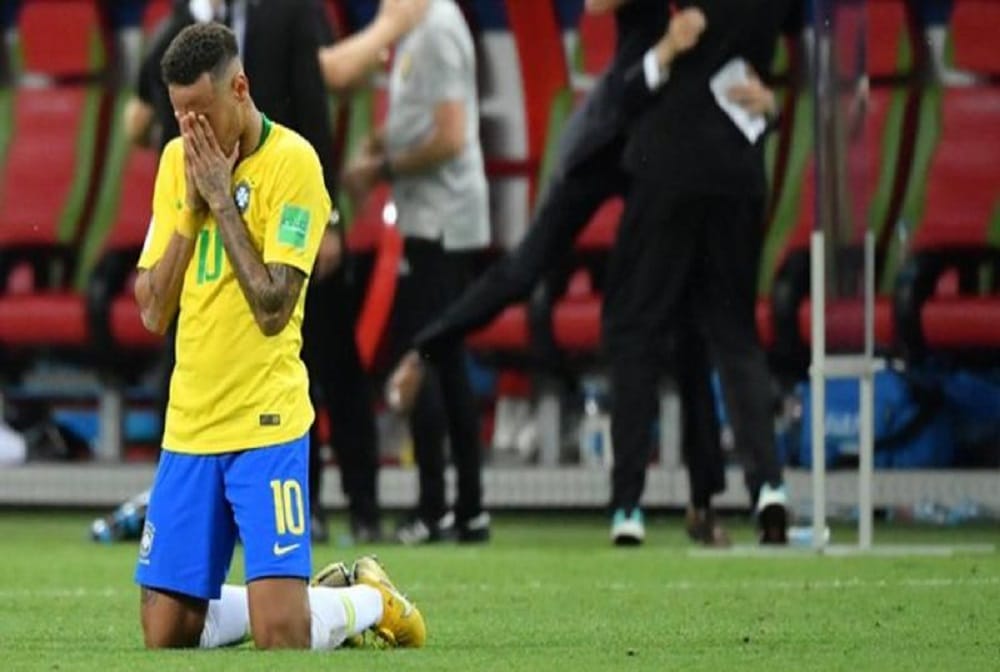 PSG striker Neymar not to see ball after loss quarter final match at fifa World Cup 