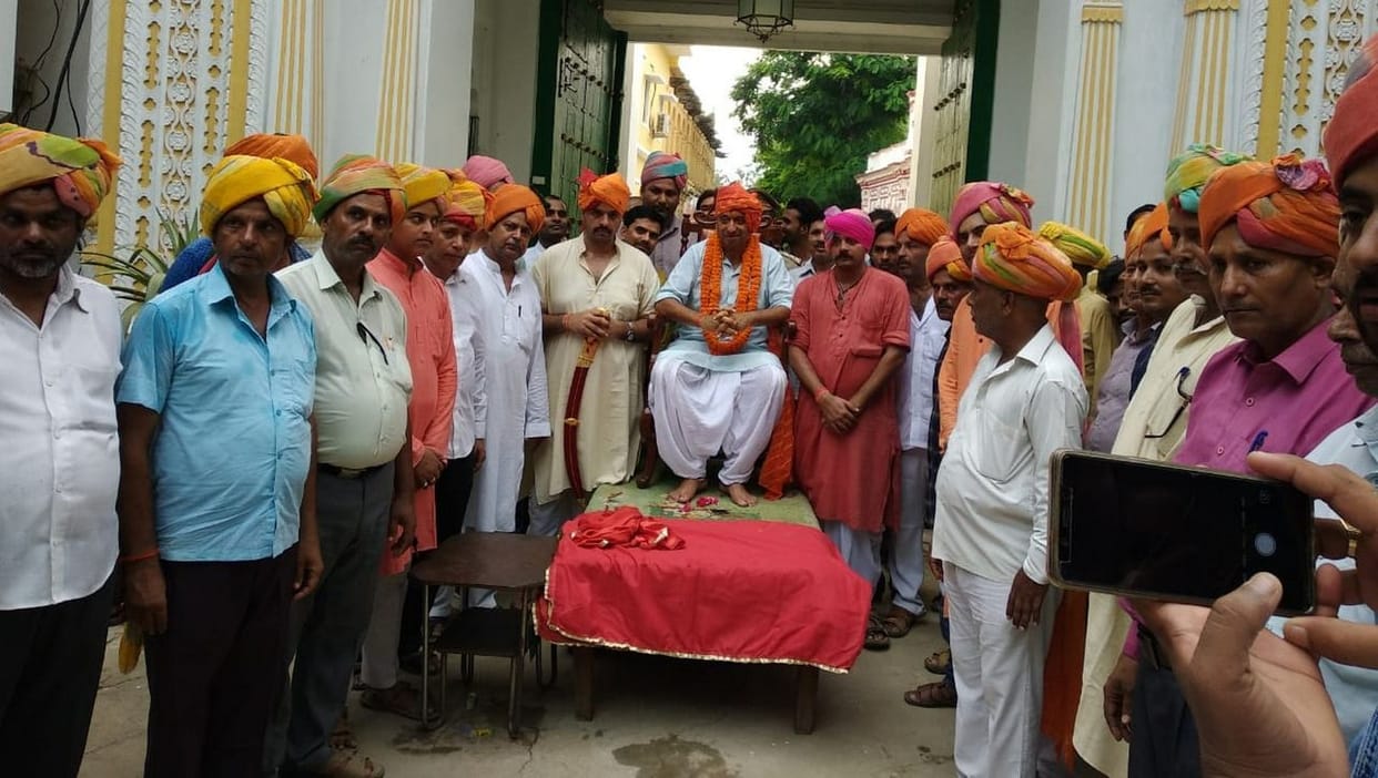 बांसी के राजा जय प्रताप सिंह का हुआ राज्याभिषेक