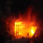 fire broke out at a residential building at Ner Chowk in Mandi