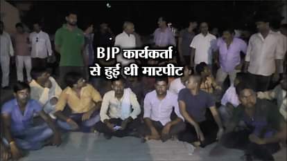 bjp leaders ruckus at police station in etawa