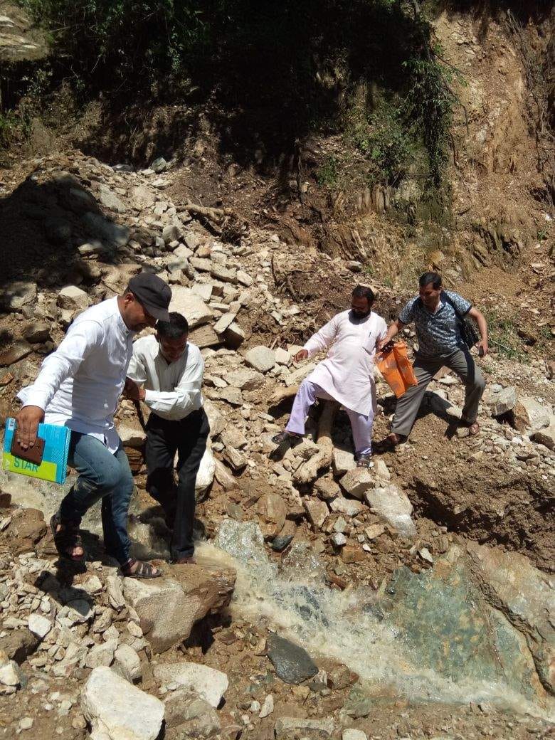 uttarakhand disaster villager made broken bridge