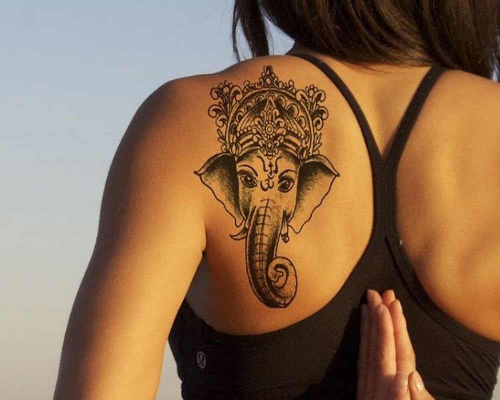 Meditating Spiritual Tattoo for Women - Ace Tattooz