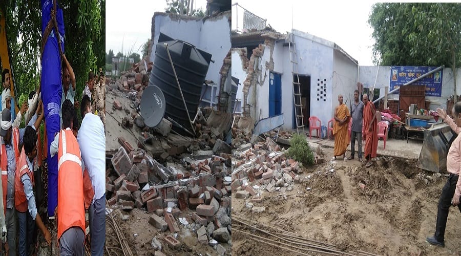 UP: statue of Ambedkar demolished, huge indignation among people of Dalit society