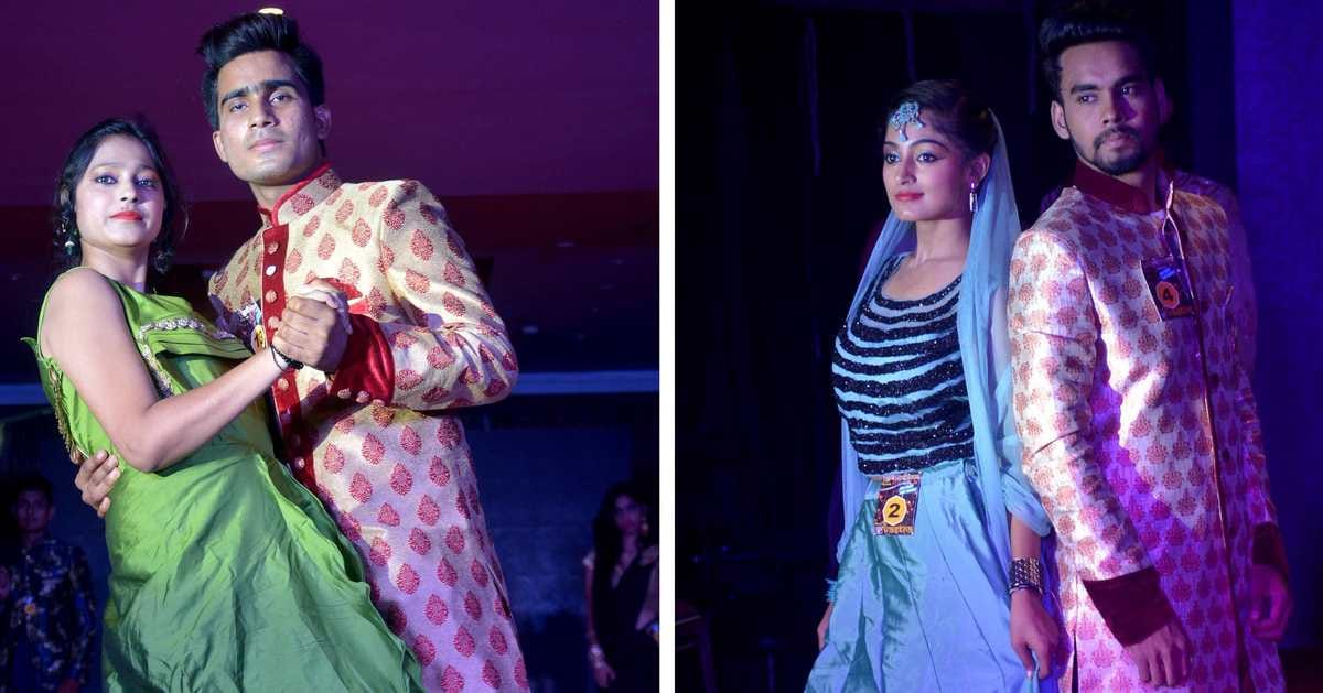 Models walk on ramp for mrs and miss varanasi 