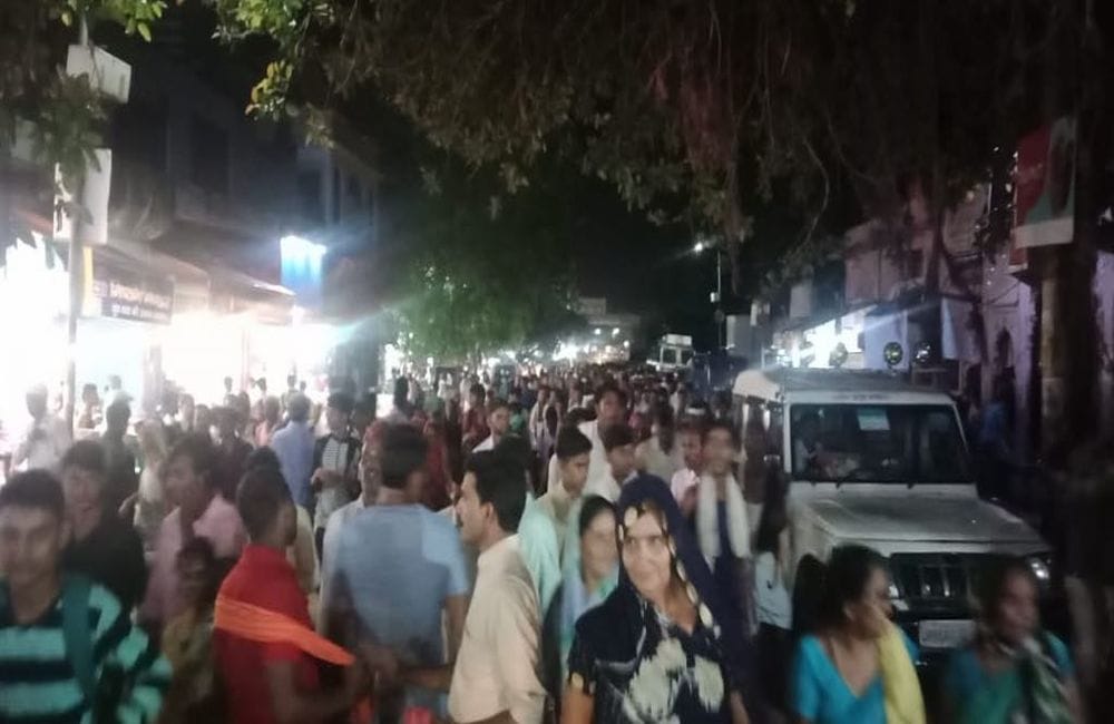 Devotees gather for Govardhan Parikrama in Mudiya Mela