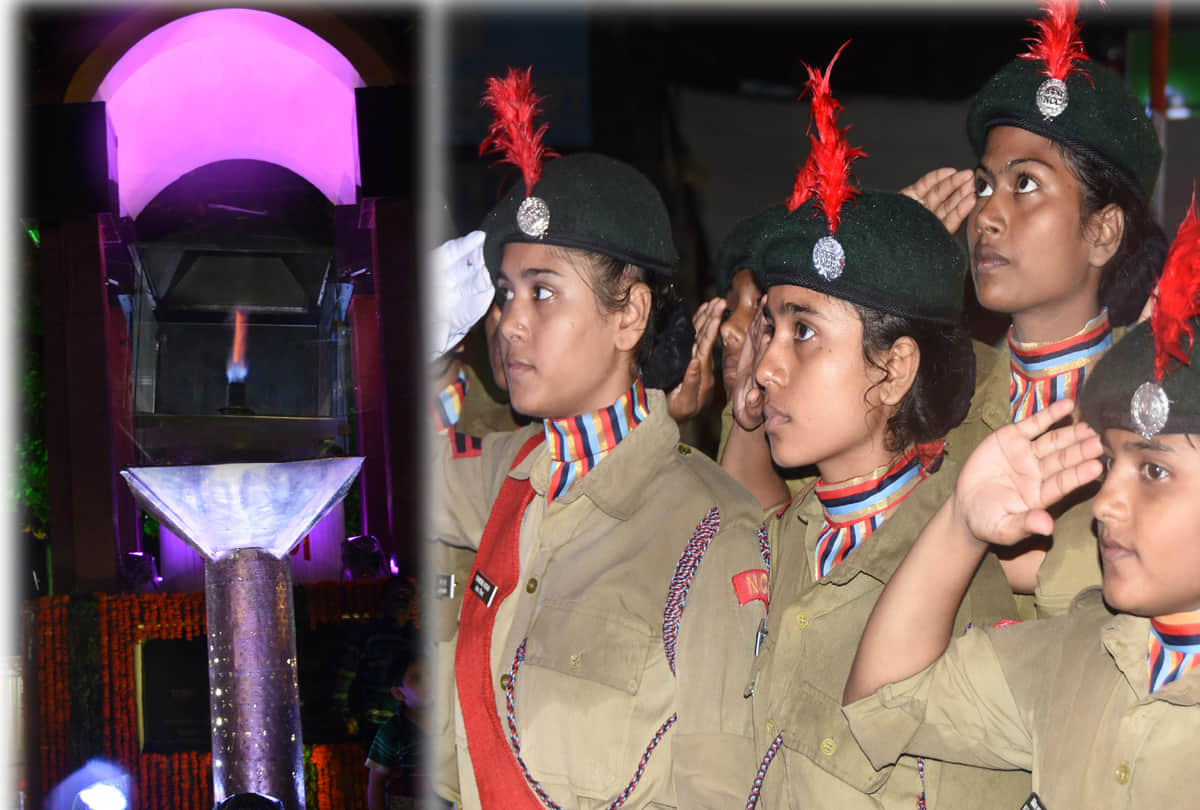 Kargil day Amar Jawan Jyoti burnt alive in Kanpur 