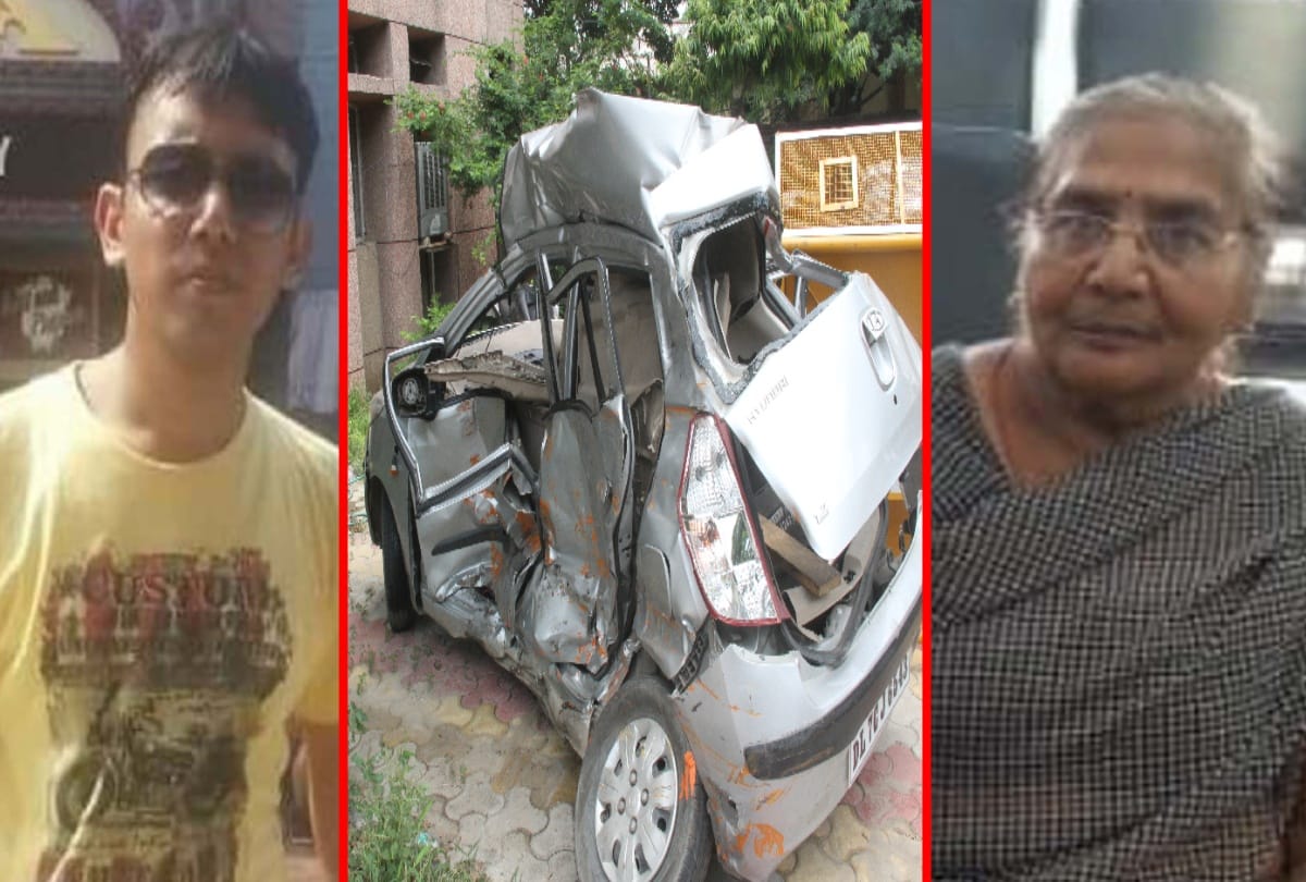 delhi car crushed between 2 bus woman grandson died family about to shift in new home but finished
