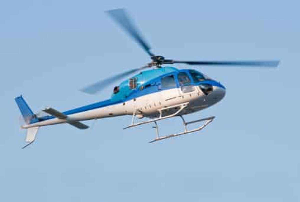Children asked to helicopter to go to school