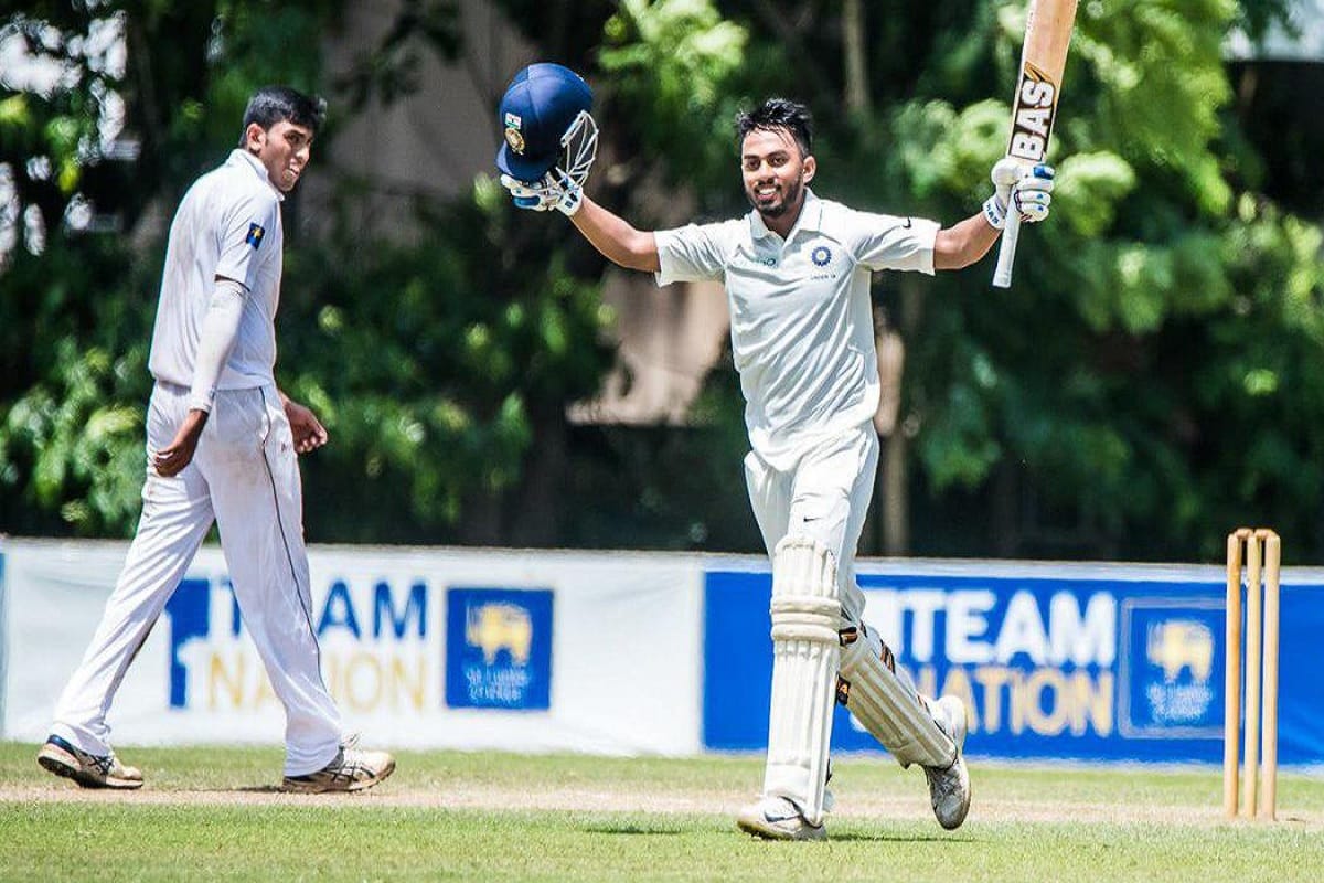 pavan shah smashed double century in youth test against sri lanka