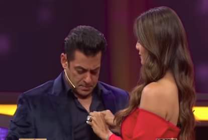 shilpa shetty unbutton salman khan on dus ka dum