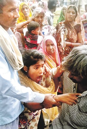 The bracelet was removed from the hands of the old man after the murder