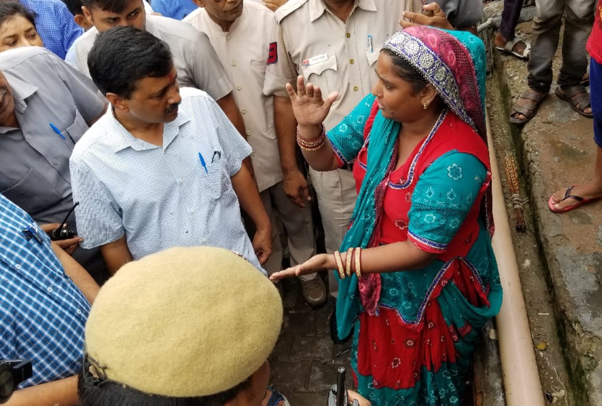 CM Arvind Kejriwal visited kathputli colony to inspection