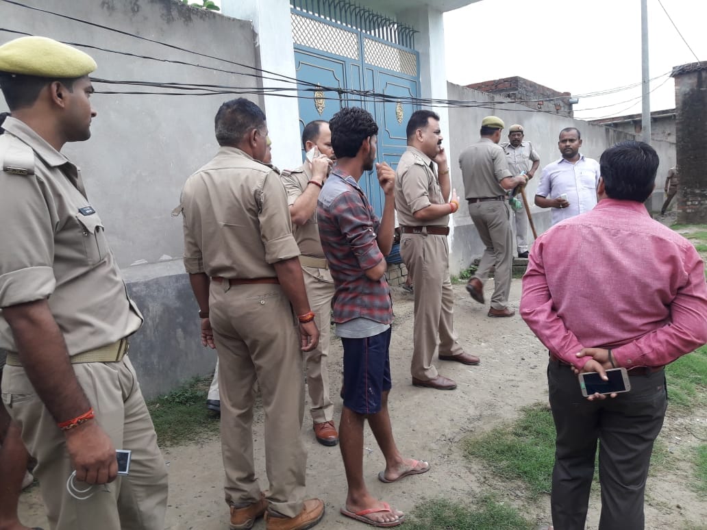 communal tension in chandauli district after slaughtering cow