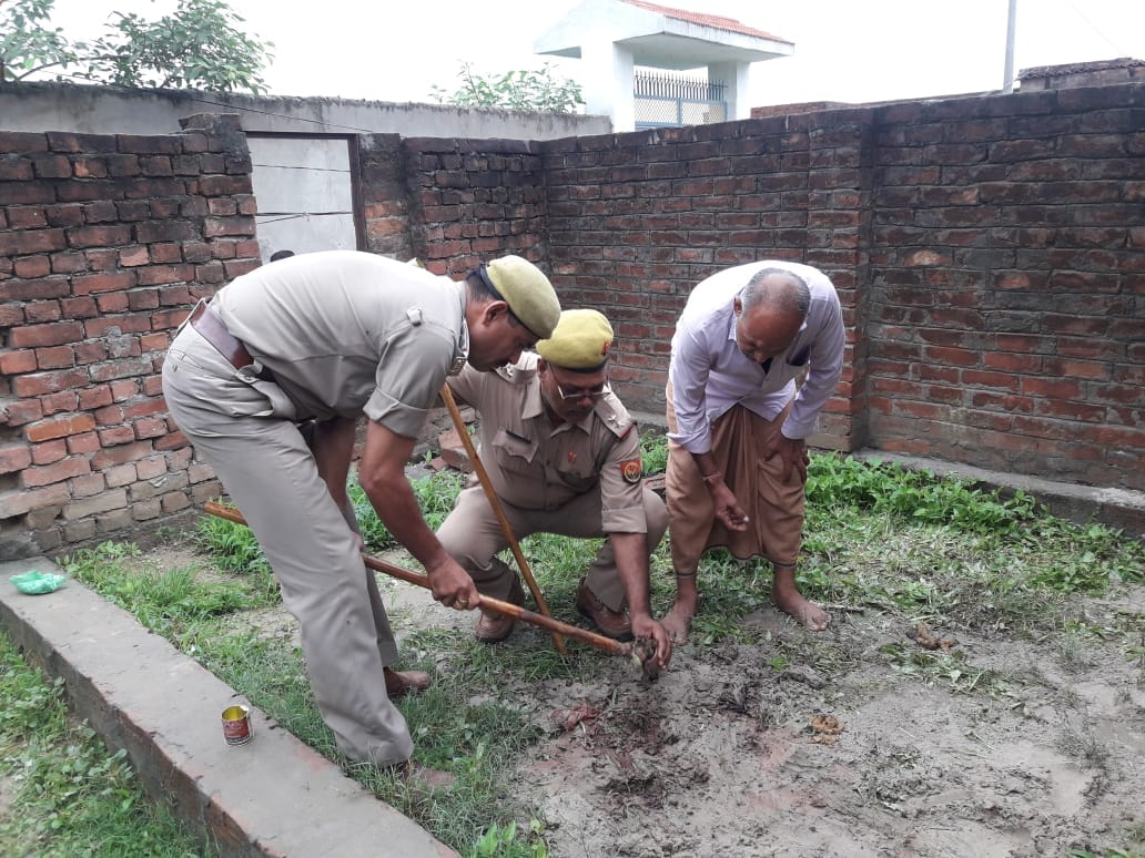 communal tension in chandauli district after slaughtering cow