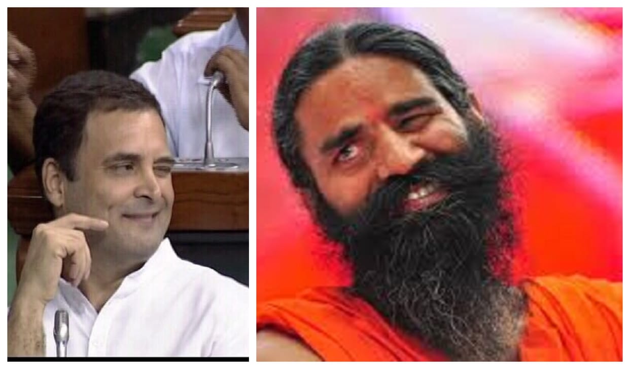 baba ram dev must tel pm modi whats the meaning of wink