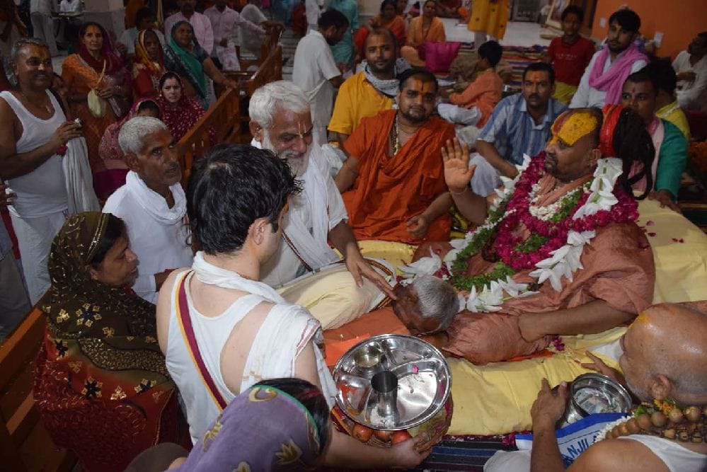 guru purnima celebrations at ashrams in vrindavan
