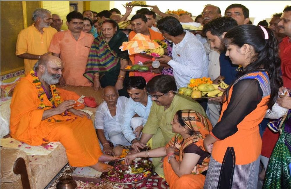 guru purnima celebrations at ashrams in vrindavan